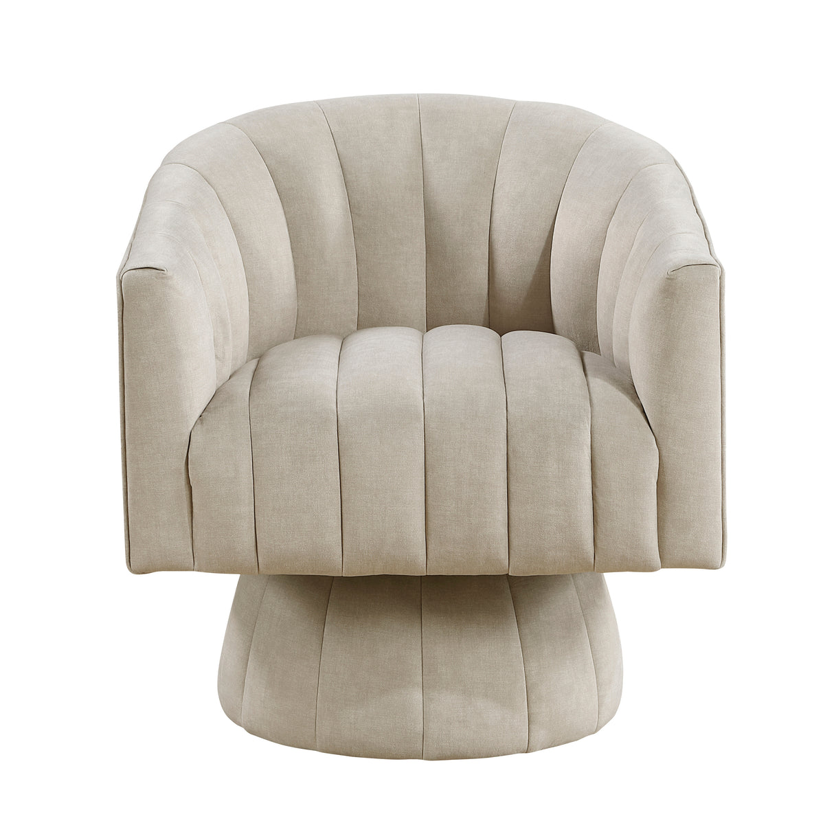 Bristol Taupe Swivel Chair from Homelegance - Luna Furniture