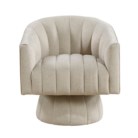 Bristol Taupe Swivel Chair from Homelegance - Luna Furniture