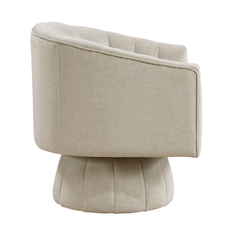 Bristol Taupe Swivel Chair from Homelegance - Luna Furniture