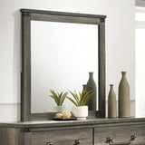 Britonale Rustic Gray Mirror (Mirror Only) from Furniture of America - Luna Furniture