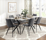 Brixley Black/White Sintered Stone-Top 63" Dining Table from Homelegance - Luna Furniture