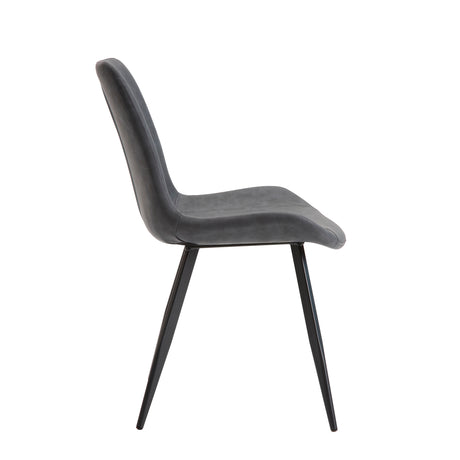 Brixley Mottled Gray/Black Dining Side Chair, Set of 2 from Homelegance - Luna Furniture
