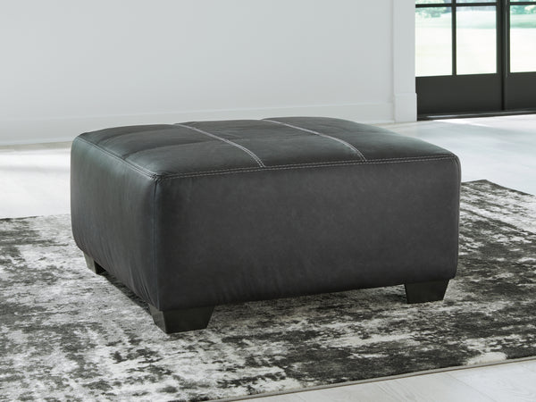 Brixley Pier Graphite Oversized Accent Ottoman