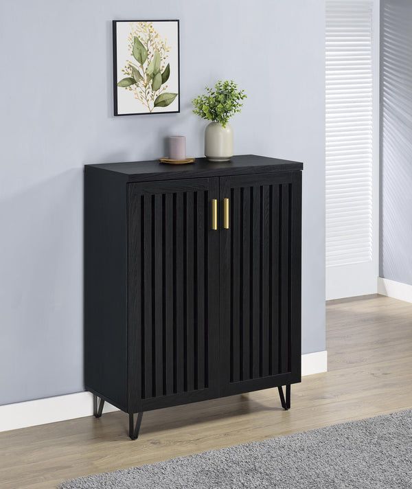 Brixton Black 2-Door Entryway Shoe Storage Cabinets