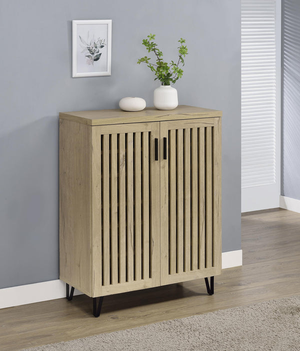 Brixton White Oak 2-Door Entryway Shoe Storage Cabinets