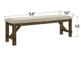 Broadmoor Brown Bench from Crown Mark - Luna Furniture