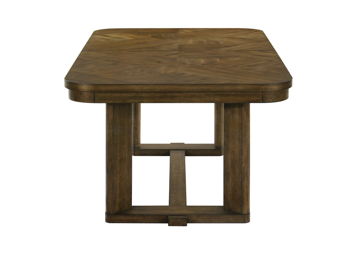 Broadmoor Brown Extendable Dining Table from Crown Mark - Luna Furniture