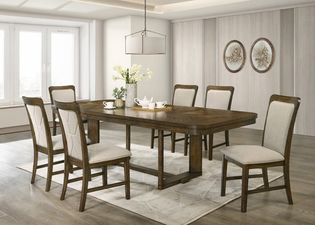 Broadmoor Brown Extendable Dining Set from Crown Mark - Luna Furniture