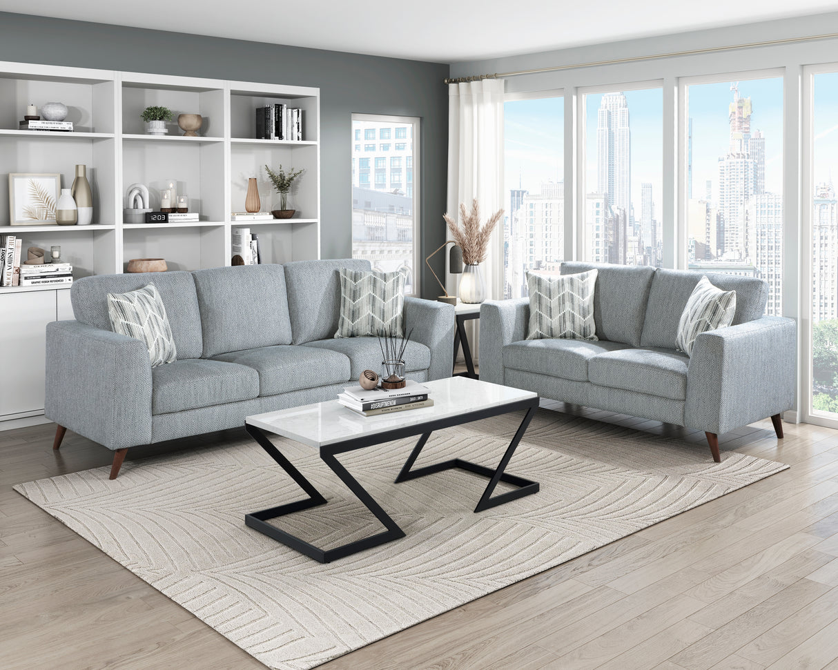 Broadway Grayish Blue Living Room Set from Homelegance - Luna Furniture