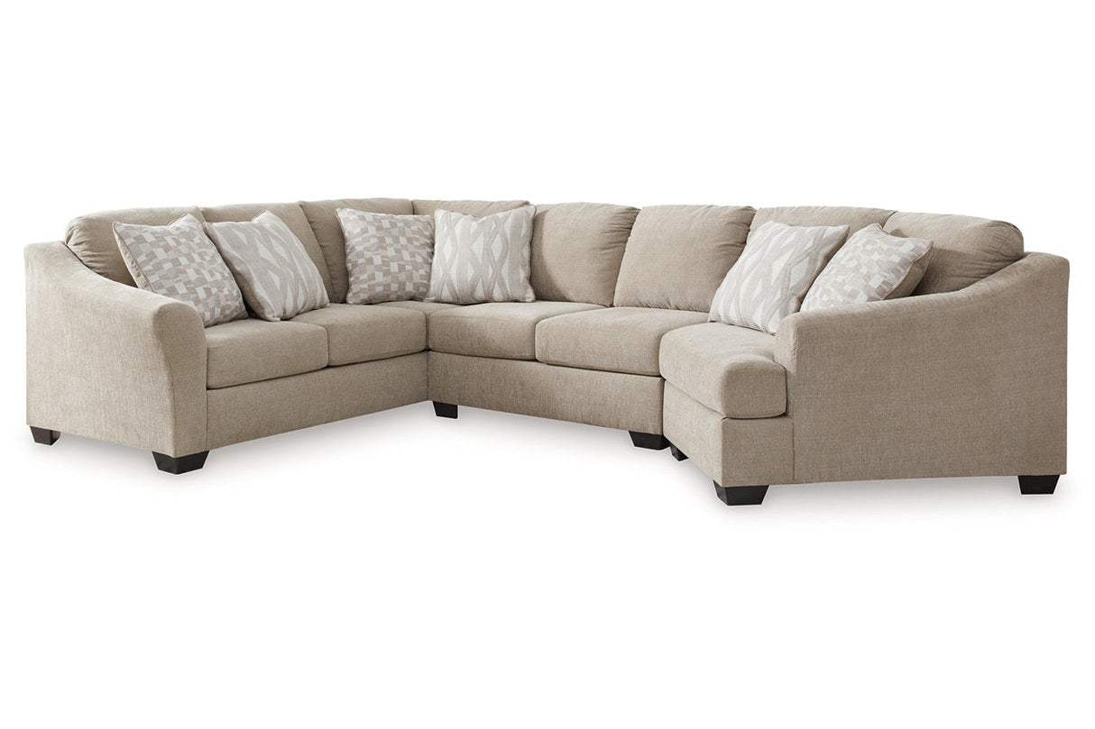 Brogan Bay Cork 3-Piece RAF Cuddler Sectional from Ashley - Luna Furniture