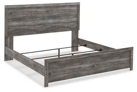 Bronyan King Panel Bed with Dresser in Dark Gray from Ashley - Luna Furniture