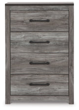 Bronyan King Panel Bed with Mirrored Dresser, Chest and 2 Nightstands in Dark Gray from Ashley Furniture - Luna Furniture