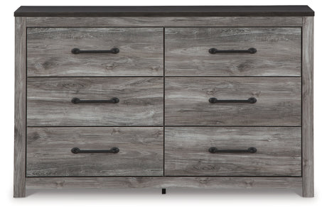 Bronyan Queen Panel Bed with Dresser in Dark Gray from Ashley - Luna Furniture