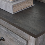 Bronyan Queen Panel Bed with Mirrored Dresser and 2 Nightstands in Dark Gray from Ashley - Luna Furniture