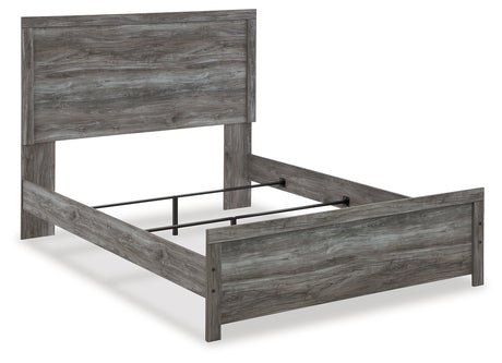 Bronyan Queen Panel Bed with Mirrored Dresser and Chest in Dark Gray from Ashley - Luna Furniture
