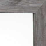 Bronyan Queen Panel Bed with Mirrored Dresser and Chest in Dark Gray from Ashley - Luna Furniture