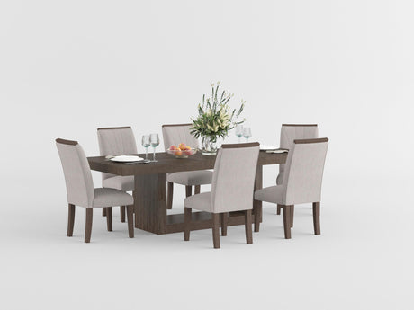 Brookings Brown 5-Piece 96" Extendable Dining Set from Homelegance - Luna Furniture