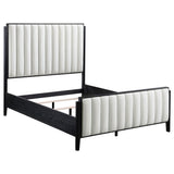 Brookmead Black 4-Piece Upholstered Eastern King Bedroom Set from Coaster - Luna Furniture