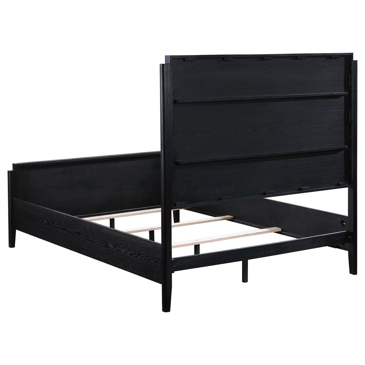 Brookmead Black 4-Piece Upholstered Eastern King Bedroom Set from Coaster - Luna Furniture