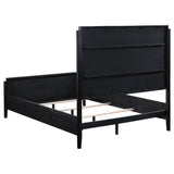 Brookmead Black 4-Piece Upholstered Eastern King Bedroom Set from Coaster - Luna Furniture