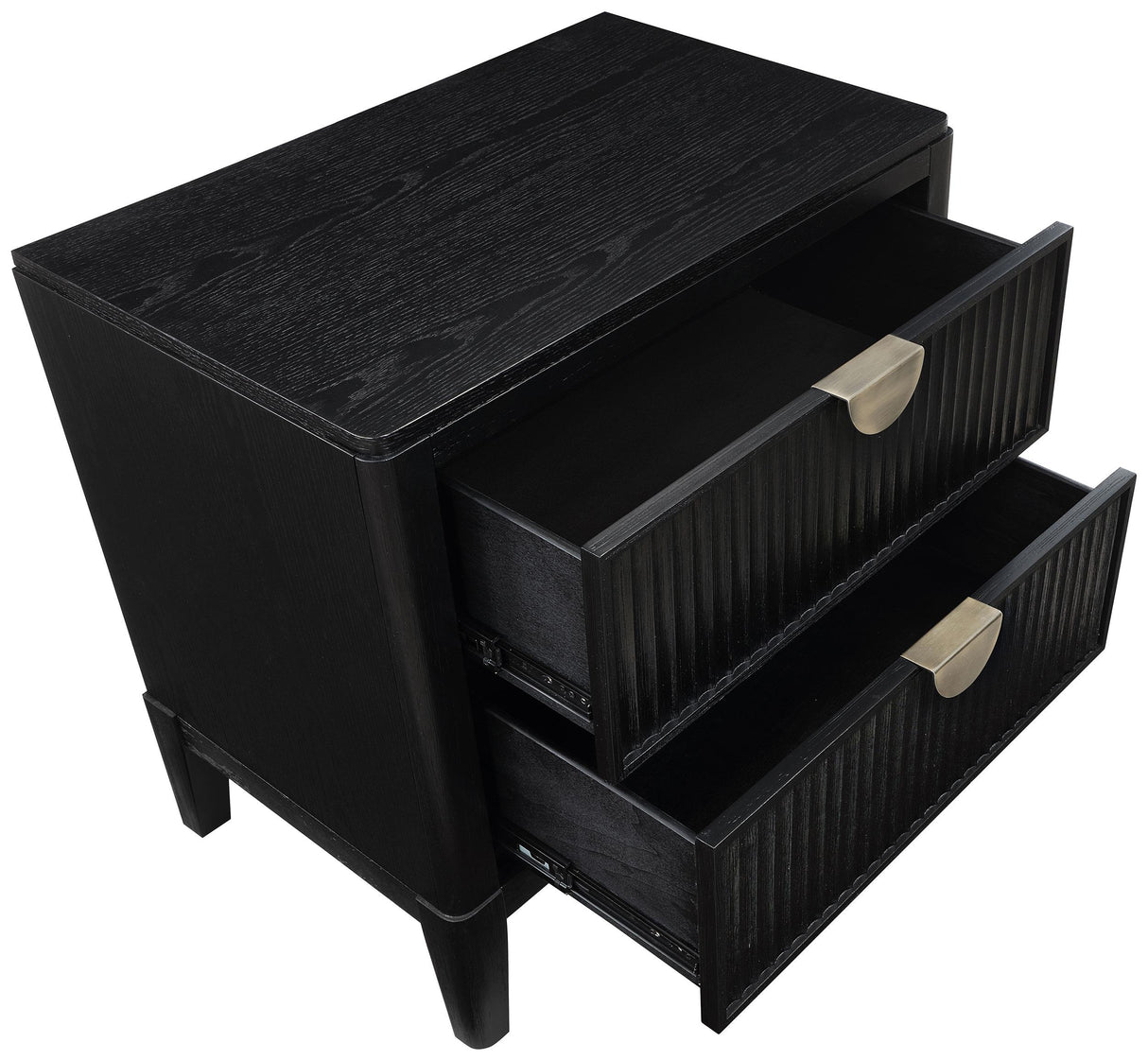 Brookmead Black 4-Piece Upholstered Eastern King Bedroom Set from Coaster - Luna Furniture