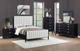 Brookmead Black 5-Piece Upholstered Queen Bedroom Set from Coaster - Luna Furniture