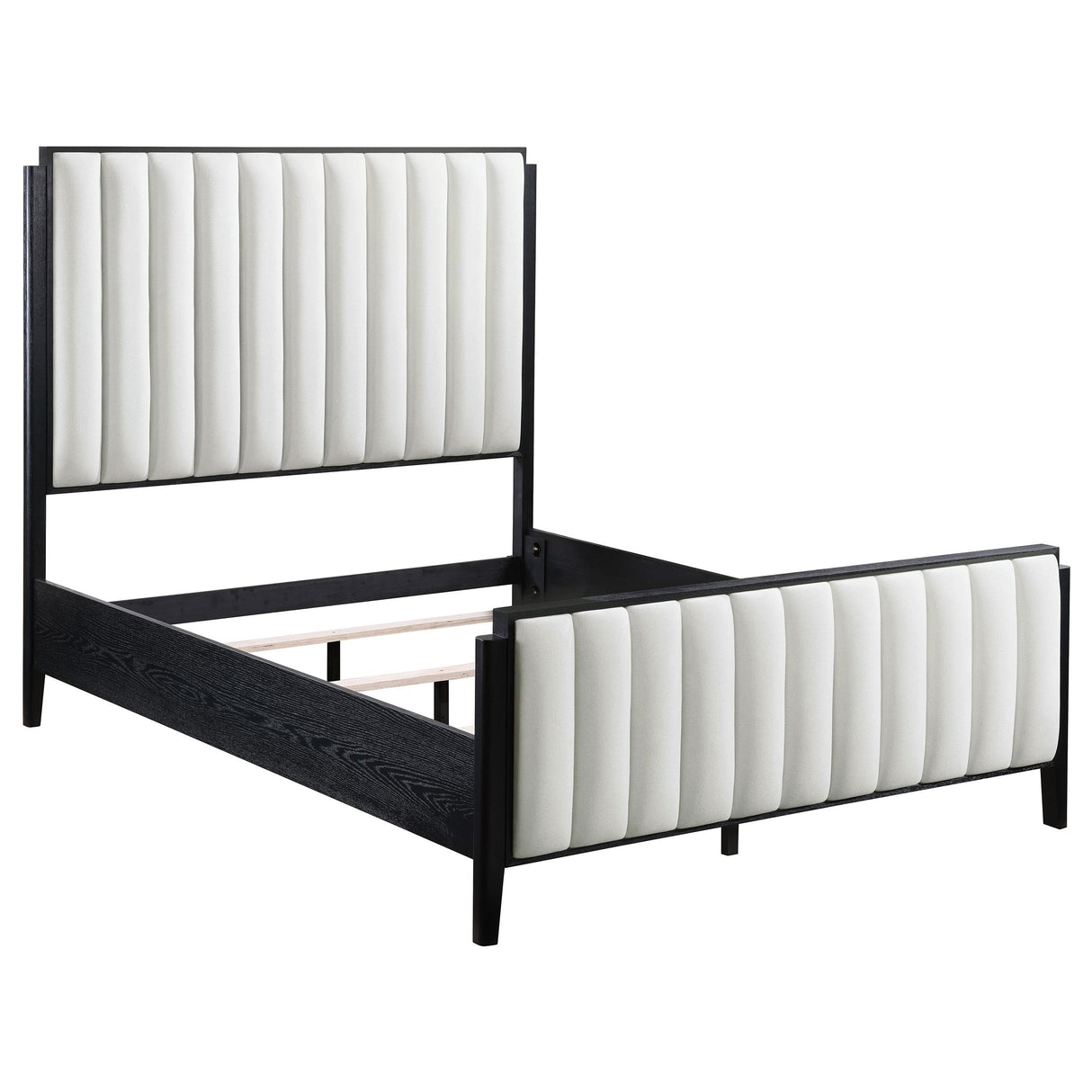 Brookmead Black 60-inch Upholstered Queen Bed from Coaster - Luna Furniture