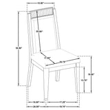 Brookmead Black 9-Piece Extension Leaf Dining Table Set from Coaster - Luna Furniture