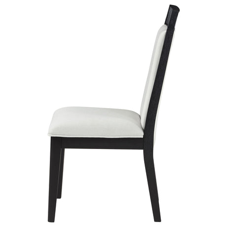 Brookmean Gray and Black Dining Chair, Set of 2 from Coaster - Luna Furniture