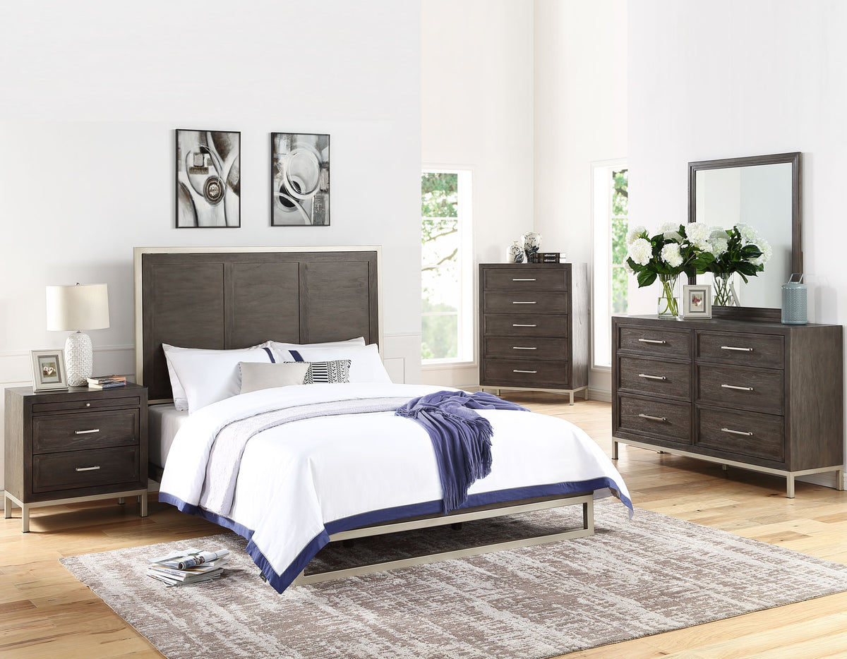 Broomfield Brown 5-Drawer Chest from Steve Silver - Luna Furniture