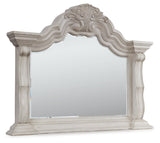 Bruchandi Antique White Bedroom Mirror (Mirror Only) from Ashley - Luna Furniture