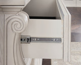 Bruchandi Antique White Dresser and Mirror from Ashley Furniture - Luna Furniture
