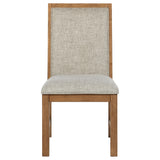 Bruner Natural Brown Side Chair, Set of 2 from Coaster - Luna Furniture