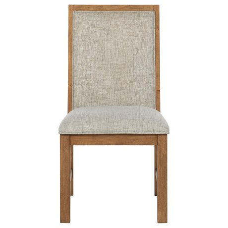 Bruner Natural Brown Side Chair, Set of 2 from Coaster - Luna Furniture