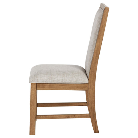 Bruner Natural Brown Side Chair, Set of 2 from Coaster - Luna Furniture