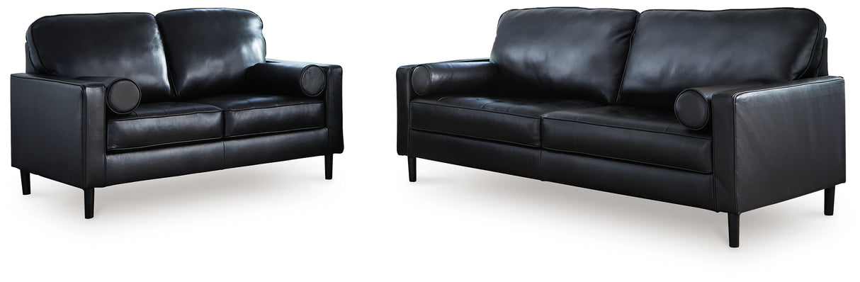 Bryceview Sofa and Loveseat in Onyx from Ashley - Luna Furniture