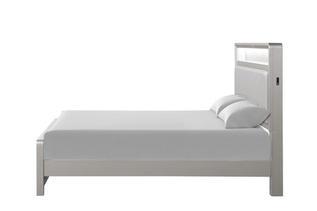 Bryne Champagne LED King Bed from Furniture of America - Luna Furniture