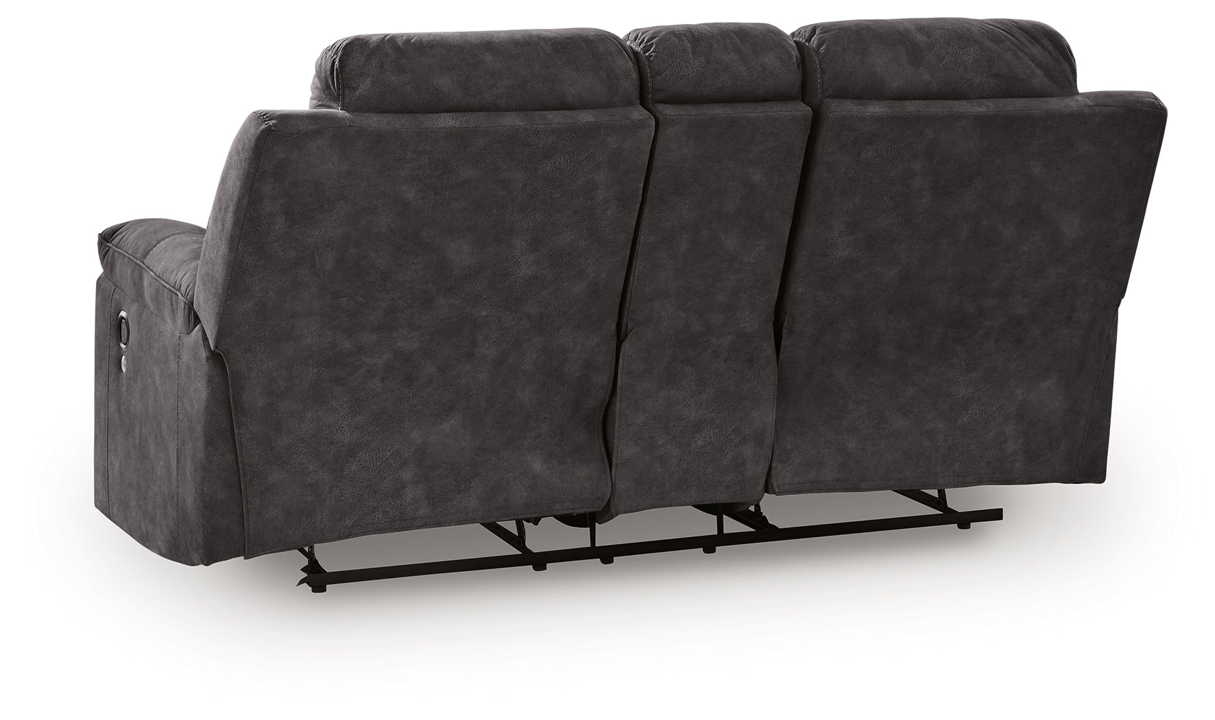 Ashley Brysonview Charcoal Reclining Loveseat with Console – Luna Ashley Brysonview Charcoal Reclining Loveseat with Console – Luna