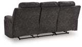Brysonview Charcoal Reclining Sofa from Ashley - Luna Furniture