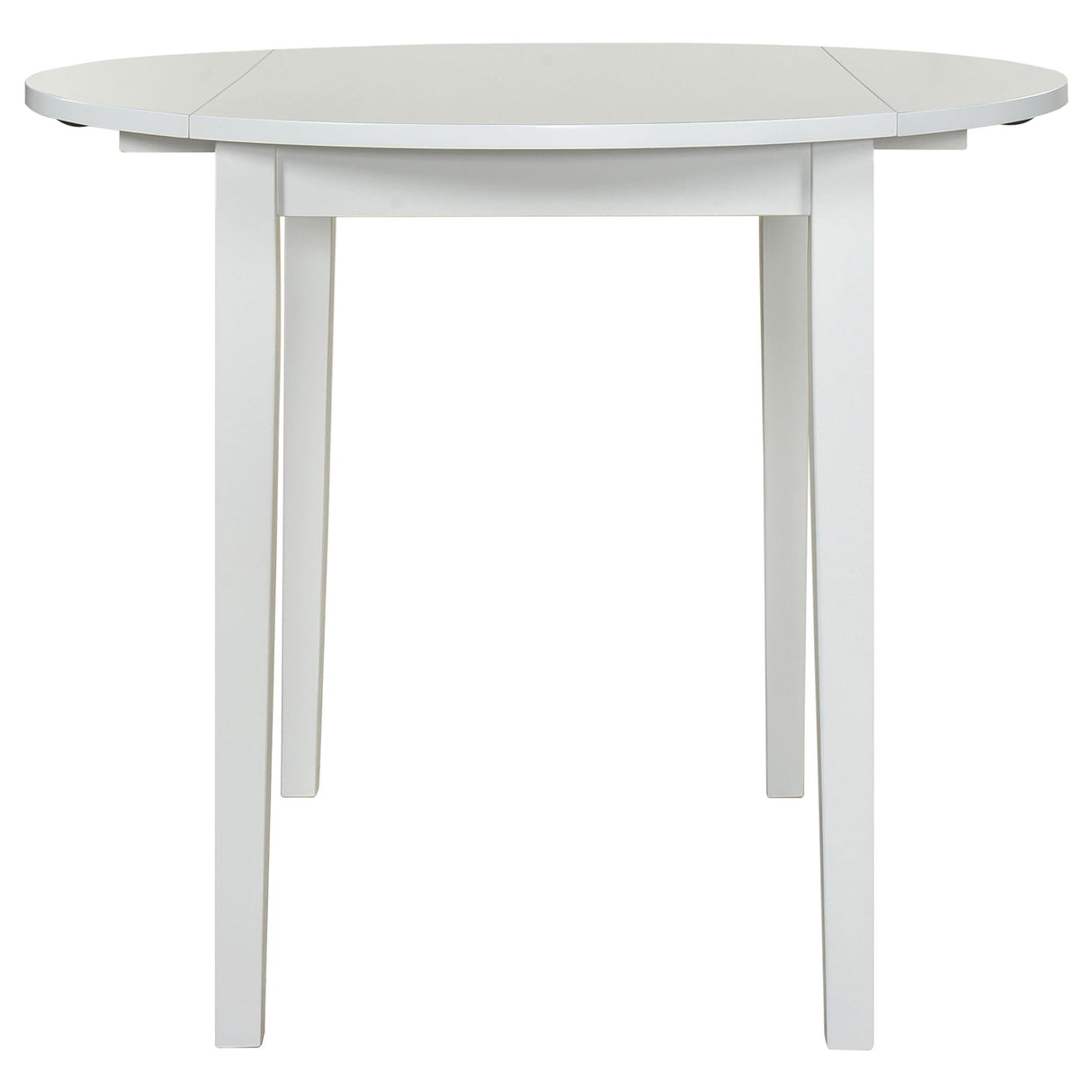 Bucknell White 3-Piece Round Drop Leaf Dining Set from Coaster - Luna Furniture