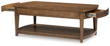 Burkbyer Brown Coffee Table from Ashley - Luna Furniture