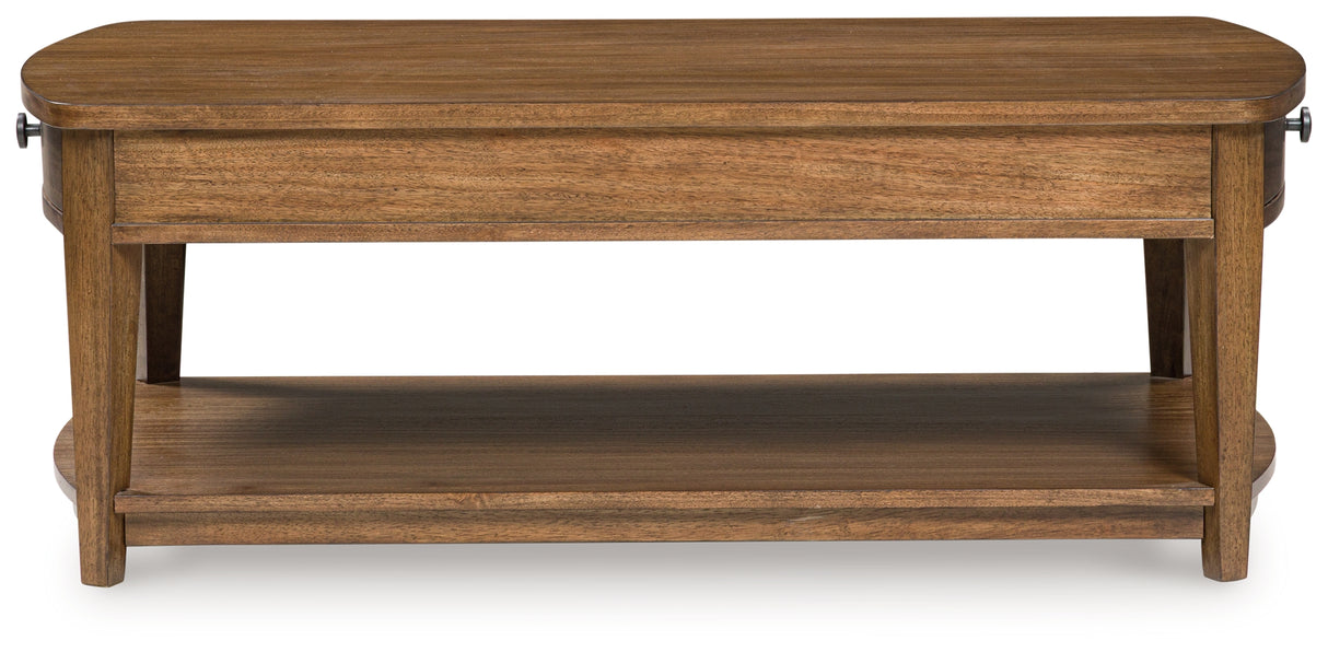 Burkbyer Brown Coffee Table from Ashley - Luna Furniture