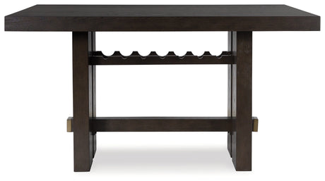 Burkhaus Dark Brown Counter Height Dining Table from Ashley - Luna Furniture