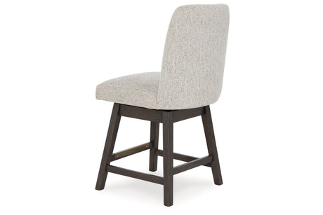 Burkhaus Dark Brown Counter Height Dining Table and 4 Barstools from Ashley - Luna Furniture