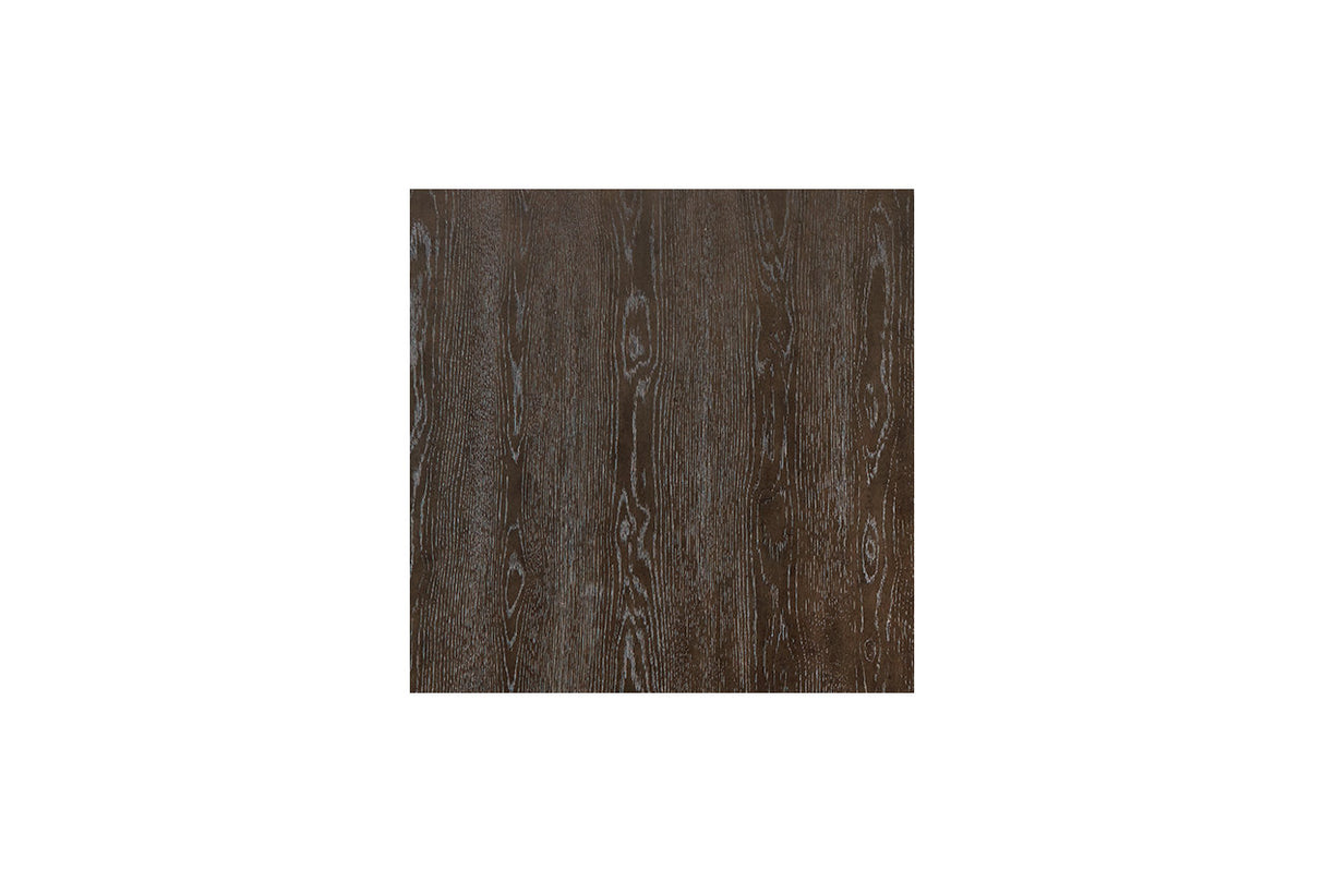 Burkhaus Dark Brown Counter Height Dining Table and 6 Barstools from Ashley - Luna Furniture