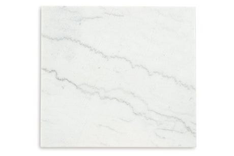 Burkhaus White/Dark Brown Coffee Table and 2 Ends from Ashley - Luna Furniture