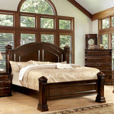 Burleigh Cherry King Poster Bed from Furniture of America - Luna Furniture
