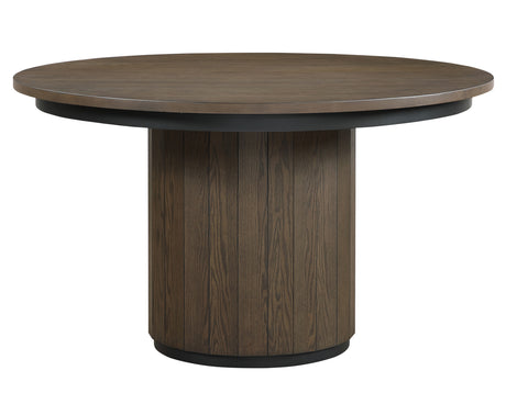 Burlington Ebony 52-inch Round Dining Table from Steve Silver - Luna Furniture