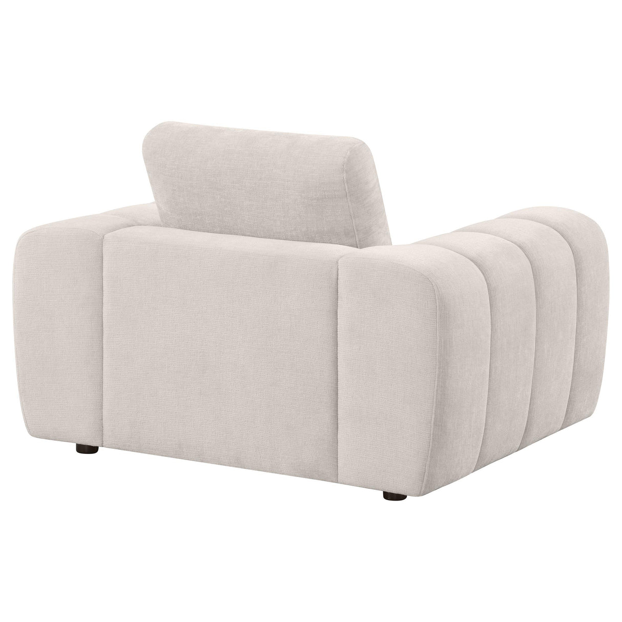Burnett Ivory Chenille Upholstered Accent Chair from Coaster - Luna Furniture