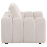 Burnett Ivory Chenille Upholstered Accent Chair from Coaster - Luna Furniture